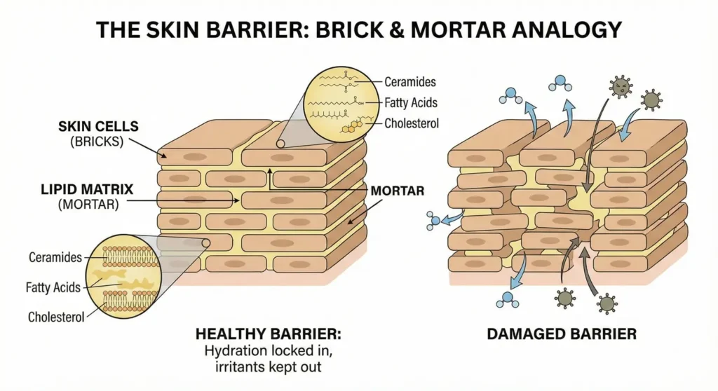 the Skin Barrier Brick And Mortar Diagram